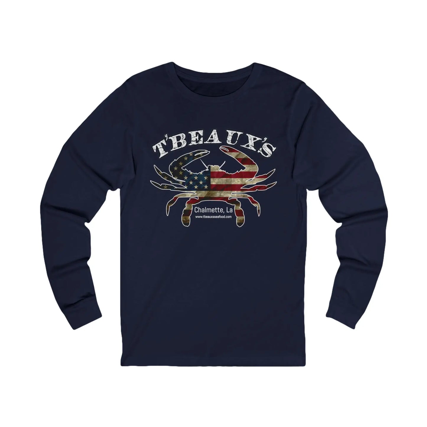 T'Beaux's Seafood Men's Long Sleeve Tee - Wicked Tees