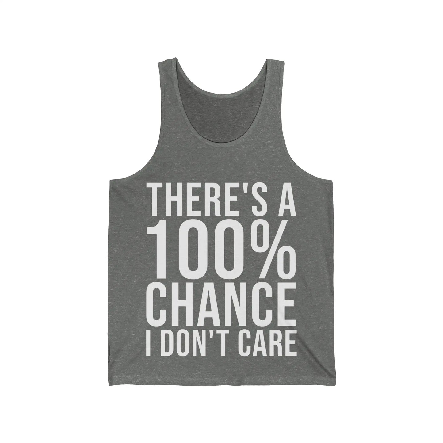 There's A 100% Chance Men's Tank - Wicked Tees