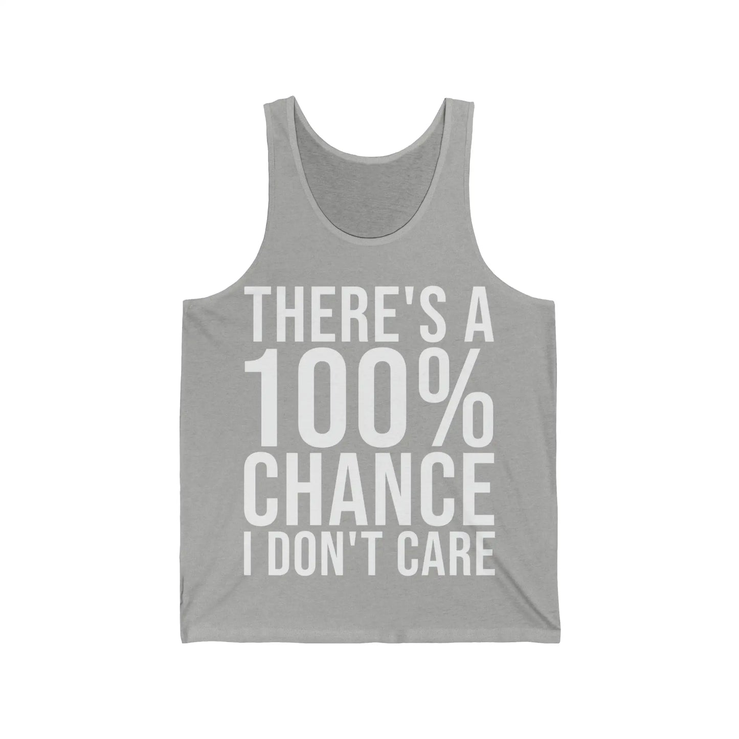 There's A 100% Chance Men's Tank - Wicked Tees