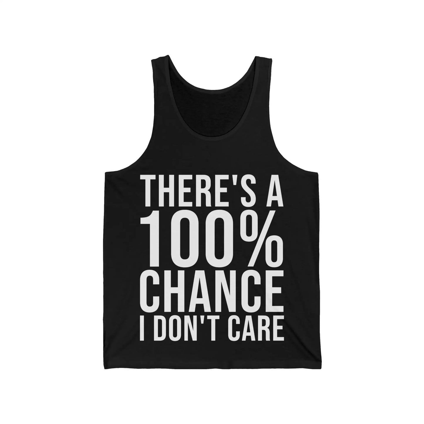 There's A 100% Chance Men's Tank - Wicked Tees