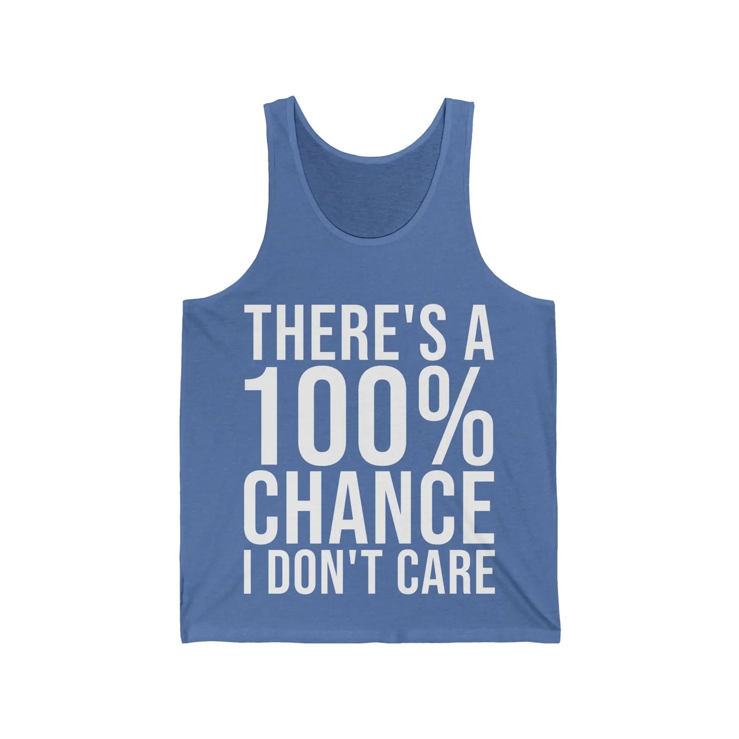 There's A 100% Chance Men's Tank - Wicked Tees