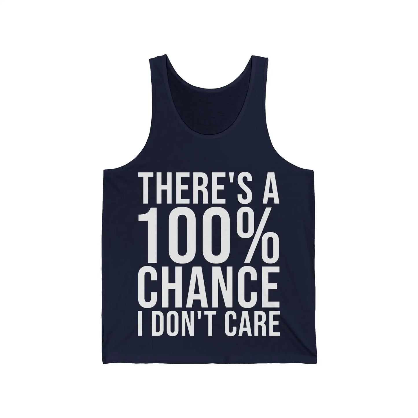 There's A 100% Chance Men's Tank - Wicked Tees