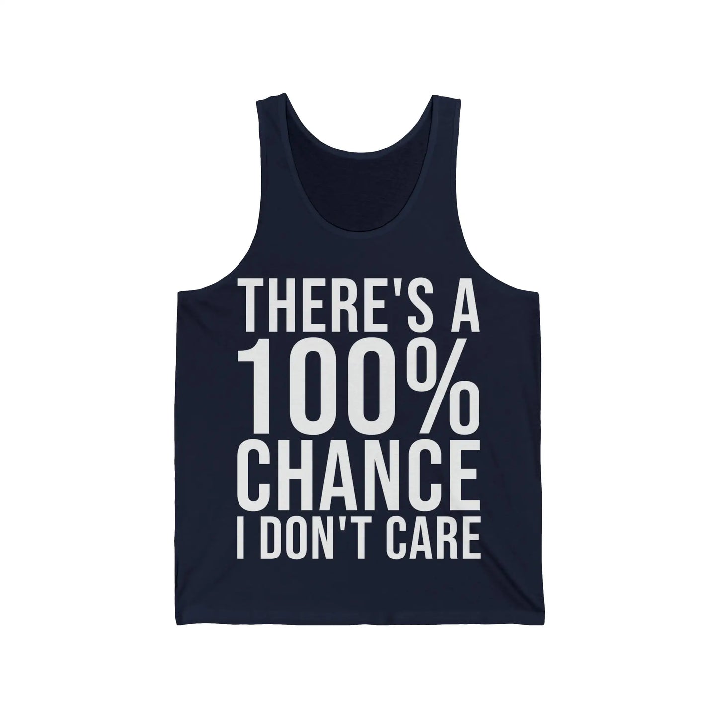 There's A 100% Chance Men's Tank - Wicked Tees