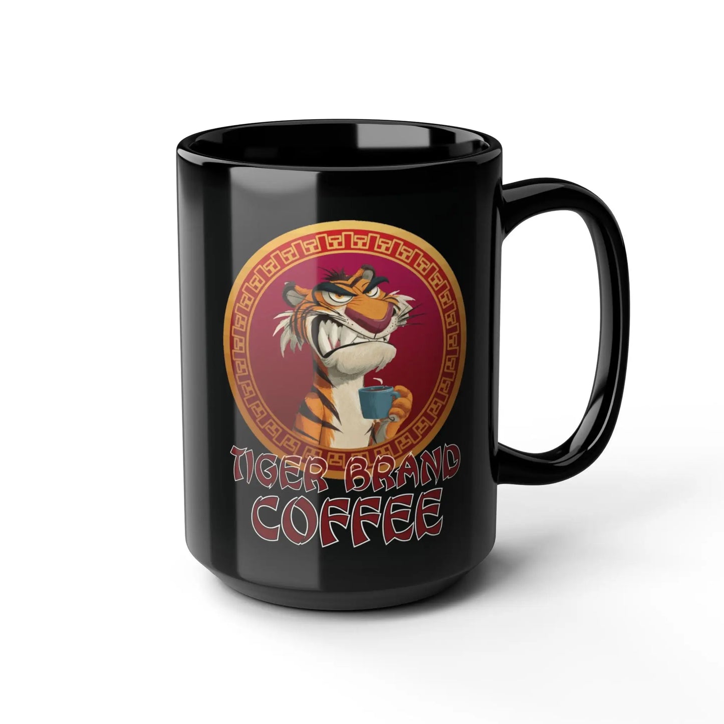 Tiger Brand Coffee Black Mug 15oz - Wicked Tees