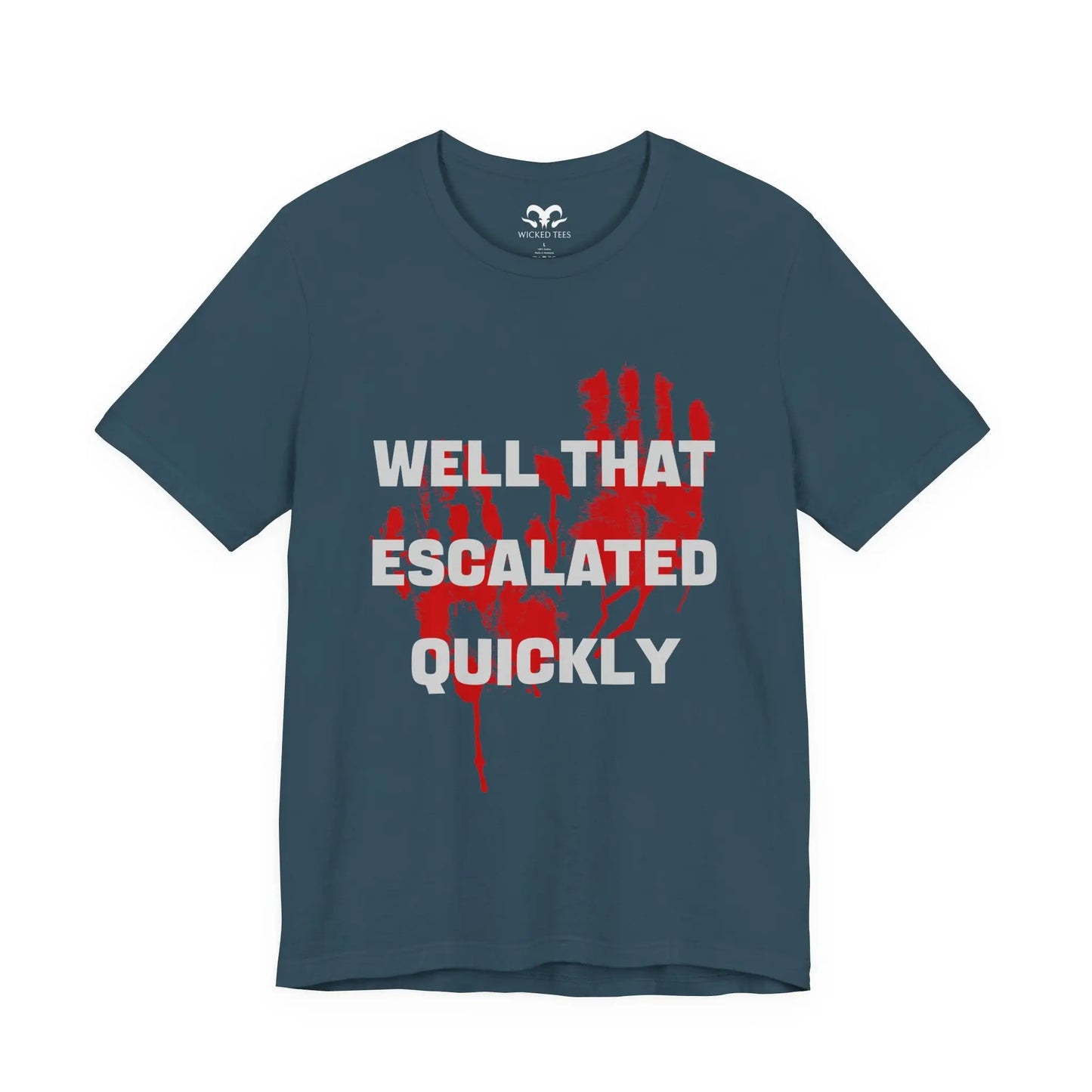 Well That Escalated Quickly Men's Tee - Wicked Tees
