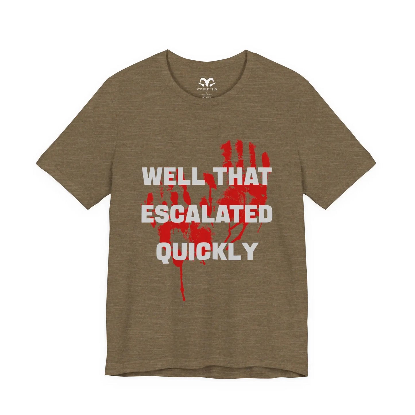 Well That Escalated Quickly Men's Tee - Wicked Tees