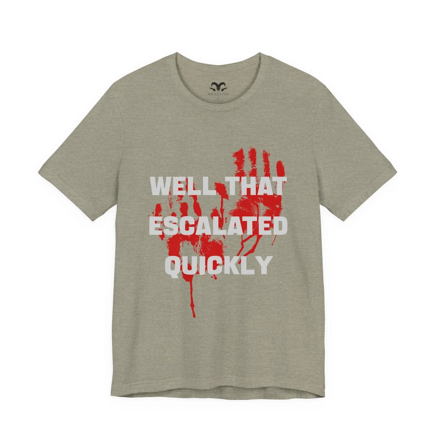 Well That Escalated Quickly Men's Tee - Wicked Tees