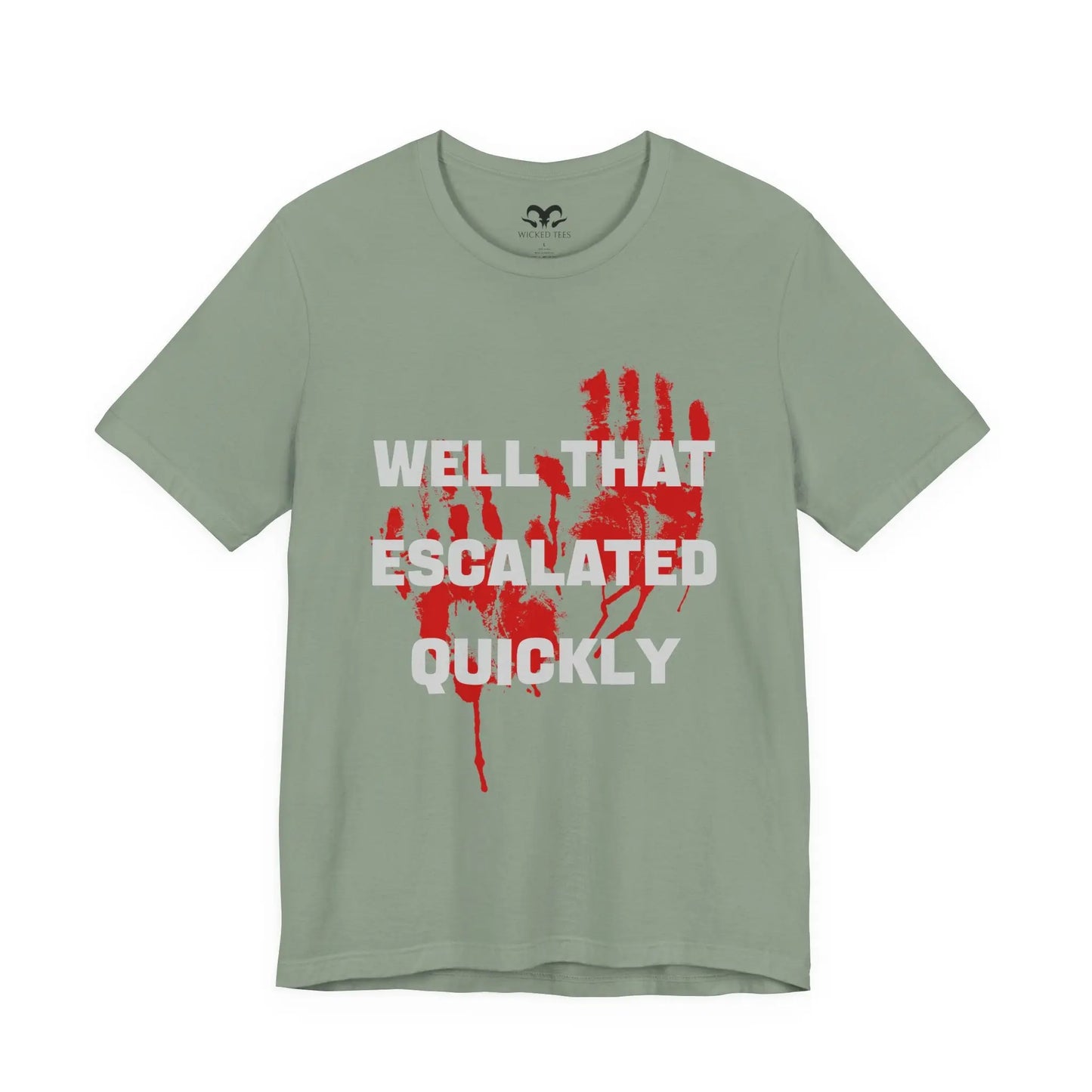 Well That Escalated Quickly Men's Tee - Wicked Tees